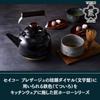 TakumiJAPAN Kettle Enamel IH Compatible Gas Fire Compatible Iron Black 2.3L TKM-2.3K.BK