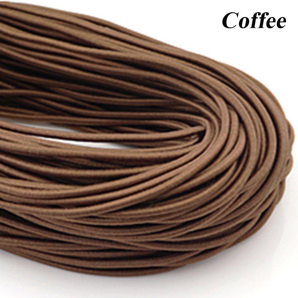 3mm 10m Nylon DIY Line Craft Elastic Band Sewing Rope Round Rubber Colorful