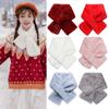 Elegant Faux Rabbit Fur Plush Winter Warm Cross Scarf Neckerchief Wrap Solid Color Neck Warmer