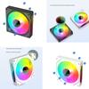 ARGB 120mm Cooling Fan 4Pin PWM Adjust Speed Fan Computer Case Fan 71CFM±10% Strong Air Volumes Computer Cooling Fan