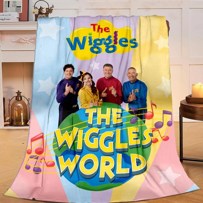 1PC Wiggle And Learn Show Flannel Blanket Gift, Suitable for Both Men And Women, Soft Ideal for Beds And Sofa, Birthday Or Christmas Gift