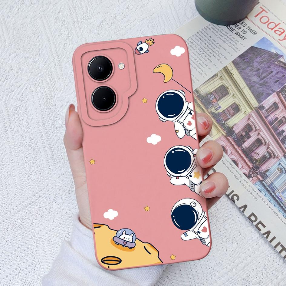 Чехол для Realme C11 C12 C15 C17 C20 C30 C33 C35 C55, роскошный матовый астронавт, жидкий силикон, мягкая задняя крышка для OPPO Realme GT Coque Fundas, бампер