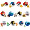 Pokemon Poke Ball Elf Figure Model Toy Pikachu Charmander Litten Rockruff Game Anime Figure