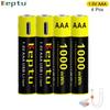 KEPTU 1000mWh 1.5V AAA перезаряжаемая литий-ионная батарея AAA 3A Bateria батареи для камеры игрушечной машины часов компьютера материнской платы