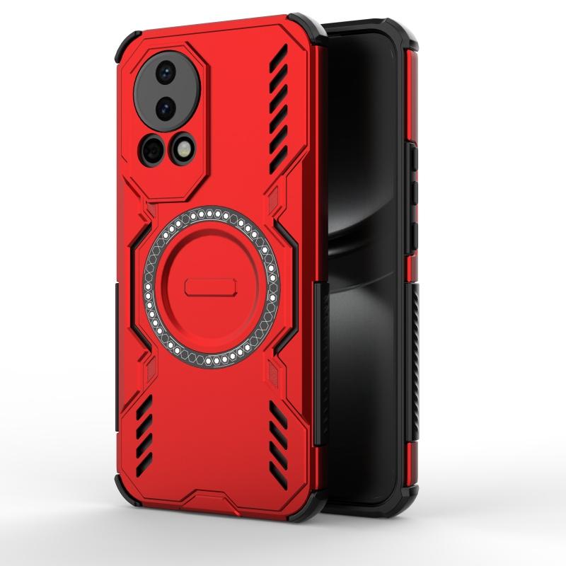 Чехол-накладка для Huawei Nova 13 Huawei Nova 13 Capa Магнитный с кольцом Жесткий Противоударный Magsafe Беспроводная зарядка Fundas Huawei Nova 13