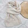 Wool Knitted Scarf Women's High-end Sense Thickened Warm Average Size Neck Protection Scarf Versatile Flat Machine Process OO Custom