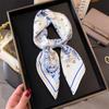 70*70cm Paisley Print Silk Square Scarf for Women Men Headscarf Soft Satin Hijab Female Neckerchief Foulard Bandana Neck Tie New