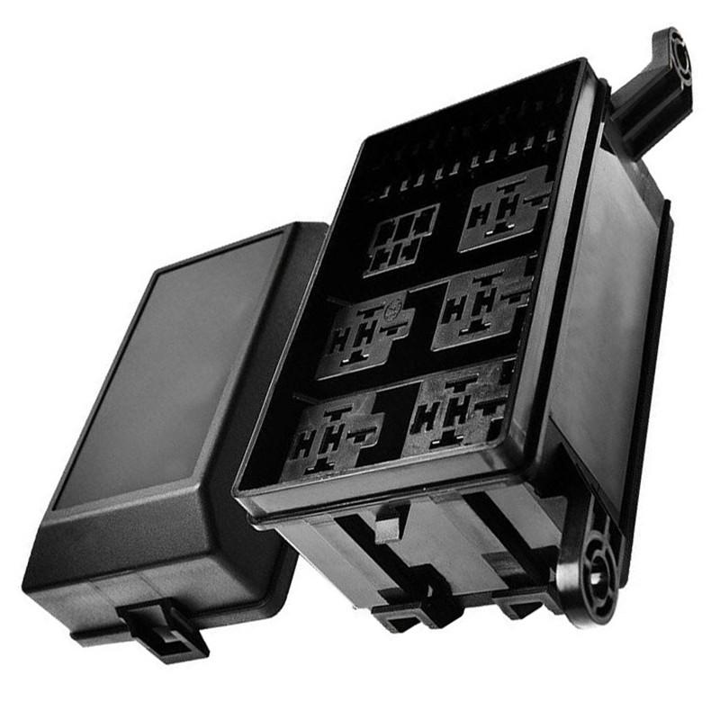 Автомобильный блок реле на 12 слотов 6 предохранителей ATC/ATO 6 реле стандартный блок держателя предохранителей с плоскими контактами