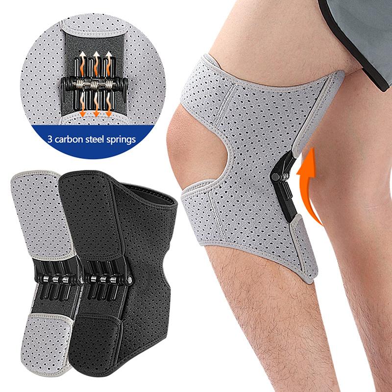 Joint Support Knee Pads Breathable Non-Slip Lift Knee Pads Care Powerful Rebound Spring Force Knee Booster Loaded Knees Brace