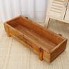 Garden Plant Pot Decorative Vintage Succulent Wood Boxes Crates Rectangle Wood Planters Flower Pot Gardening Decorations