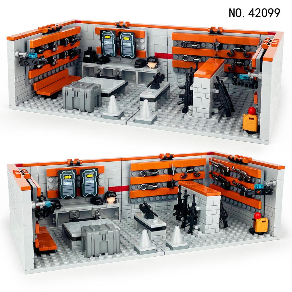 Военная серия Полиция Специальное полицейское оборудование Арсенал Конструктор Игрушки