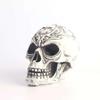 Skull Statue with Pattern Totem Resin Crafts Gothic Style Home Decoration Sculpture Halloween Party Decor Ornaments Gifts