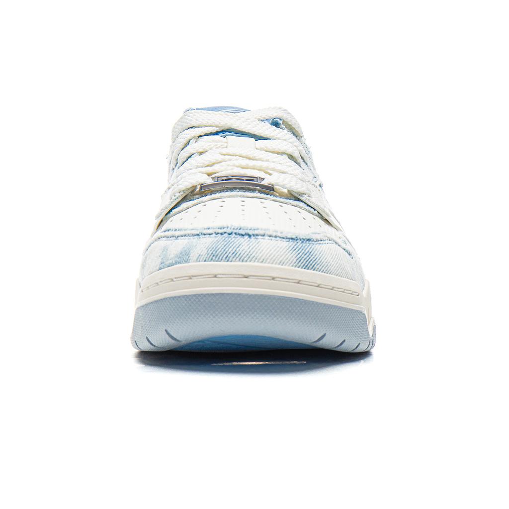 Li Ning Moon White 3 Скейтбордические кроссовки Женские Низкие Белый, Синий AGCV078-3
