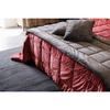 Quilted Velvet Blanket "Moki" 150 X 150 Cm Vent Du Sud - Moki Camel