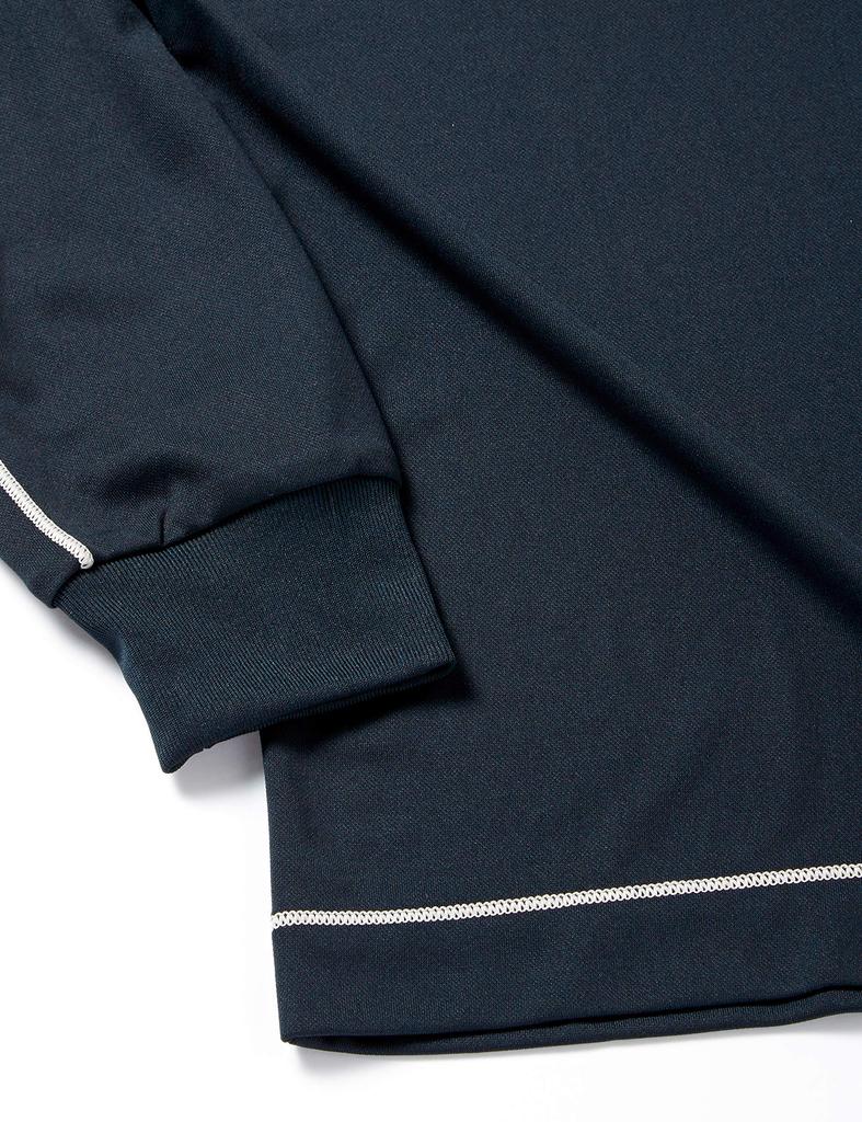 Mizuno Волейбольная одежда, Игровая футболка с длинным рукавом, Влагоотводящая, Быстросохнущая, Унисекс, V2MA8021, 92, Черный x Синий Diva, Размер S