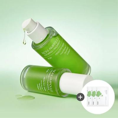 Набор ампул Noni Energy – 30 мл x 2 флакона с 3 бонусными масками для лица Noni – Глубокое увлажнение и придание сияния