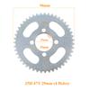 25H 47T Sprocket 3/4 Holes Rear Sprocket 29mm Fit for 47CC 49CC Mini Moto Pocket Electric Scooter Sprocket Replacement Accessory