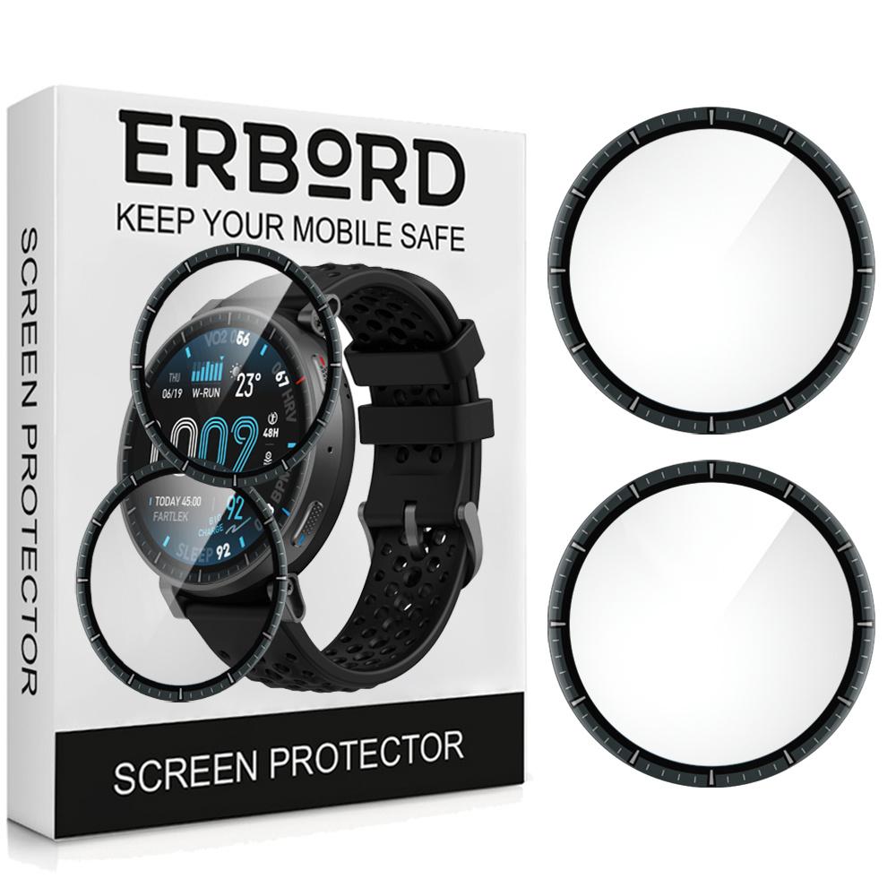 2x ERBORD Hybrid Glass for Amazfit Active Max