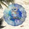 Owl Wind Spinner 3D Metal Garden Decor for Patio Yard Outdoor Hanging Ornament No Electricity Needed Easy Install Thanksgiving Christmas