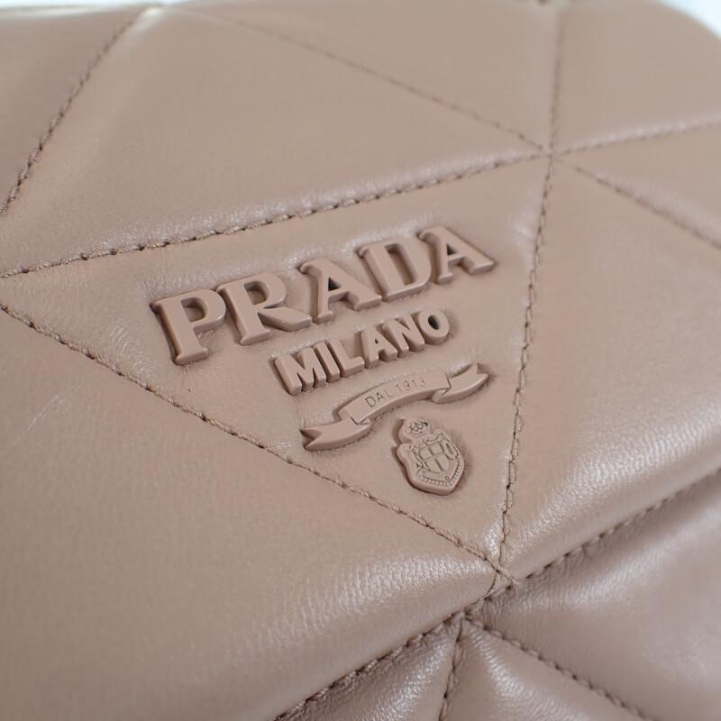 Prada 1BD233 Сумка через плечо розово-бежевая Женская