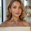 Flower Pattern Choker Necklace Colorful Women Necklace Elegant Collar Necklace