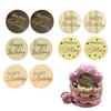 10-Piece Set of Wooden Happy Birthday Cake Toppers, Birthday Picks, and Cake Decorations for Party, Wedding, or Birthday Celebrations