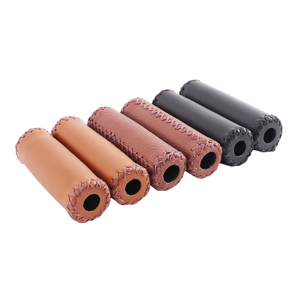 Cover Leather Bicycle Grips Retro Cycling Grip Vintage Bicycle Grips Bicycle Handlebar Grips