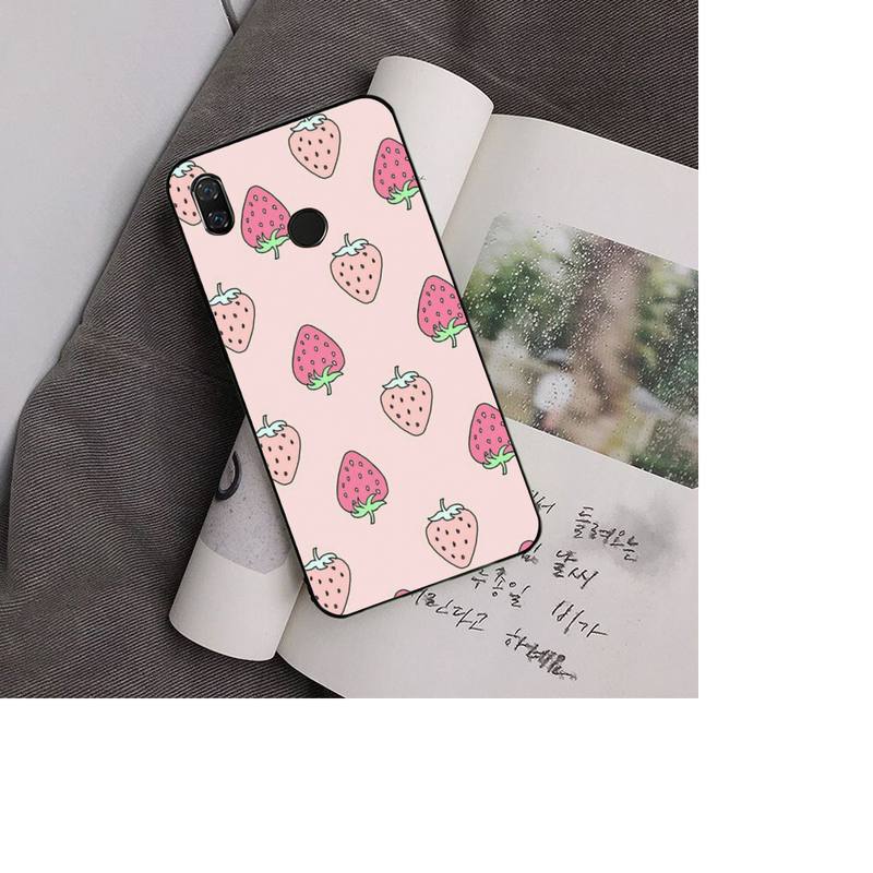 Fruit Food Strawberry Phone Case For Redmi Note 7 5 8A Note8pro 9Pro 8T Coque for Note6pro Capa