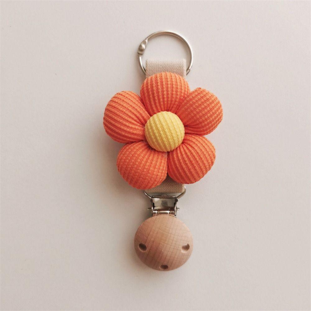 Wood Clip Travel Hat Holder Anti-lost Cotton Flower Hat Clip Detachable Men