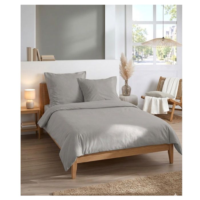 Drap housse 140 x 200 cm Cocon taupe