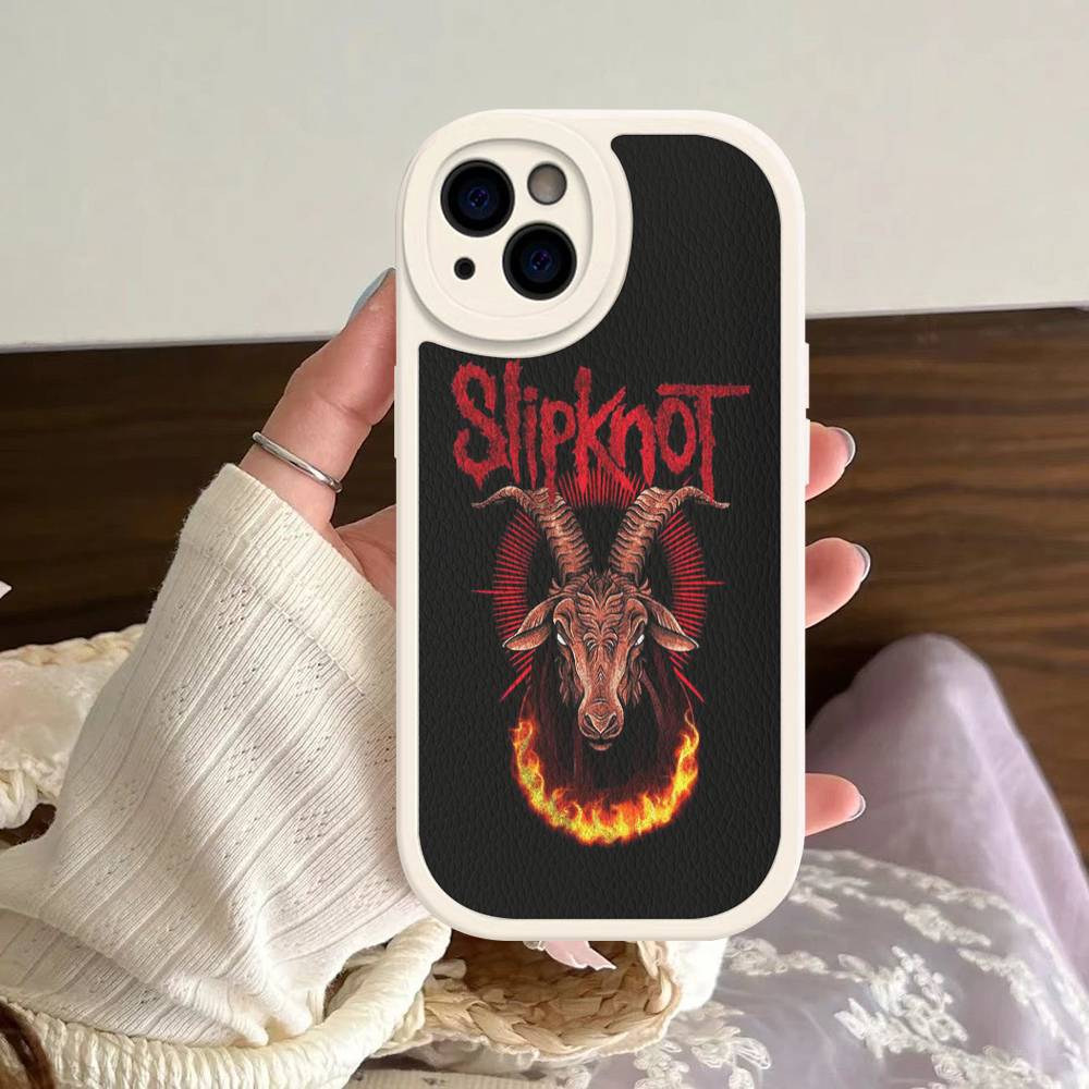 Чехол для телефона Band Cool-S-SlipknotS-S для iPhone 16 15 14 13 12 11 Pro Max Plus Ударопрочный кожаный чехол