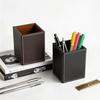 Многофункциональный держатель для ручек и настольный органайзер из ПУ кожи