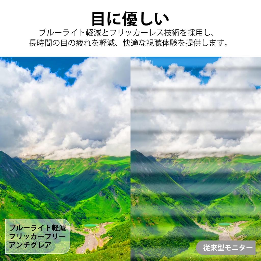 XUNDEFINED 100Hz FHD 1920 X 1080 LCD VA Blue Light Tilt VESA Warranty 21.5-inch Monitor, Display, Anti-Glare Panel, Frameless, 99% sRGB, Reduction,