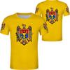 3D Print Moldova Flag Graphic T-shirts Summer Short Sleeve Oversized Men's T-shirts