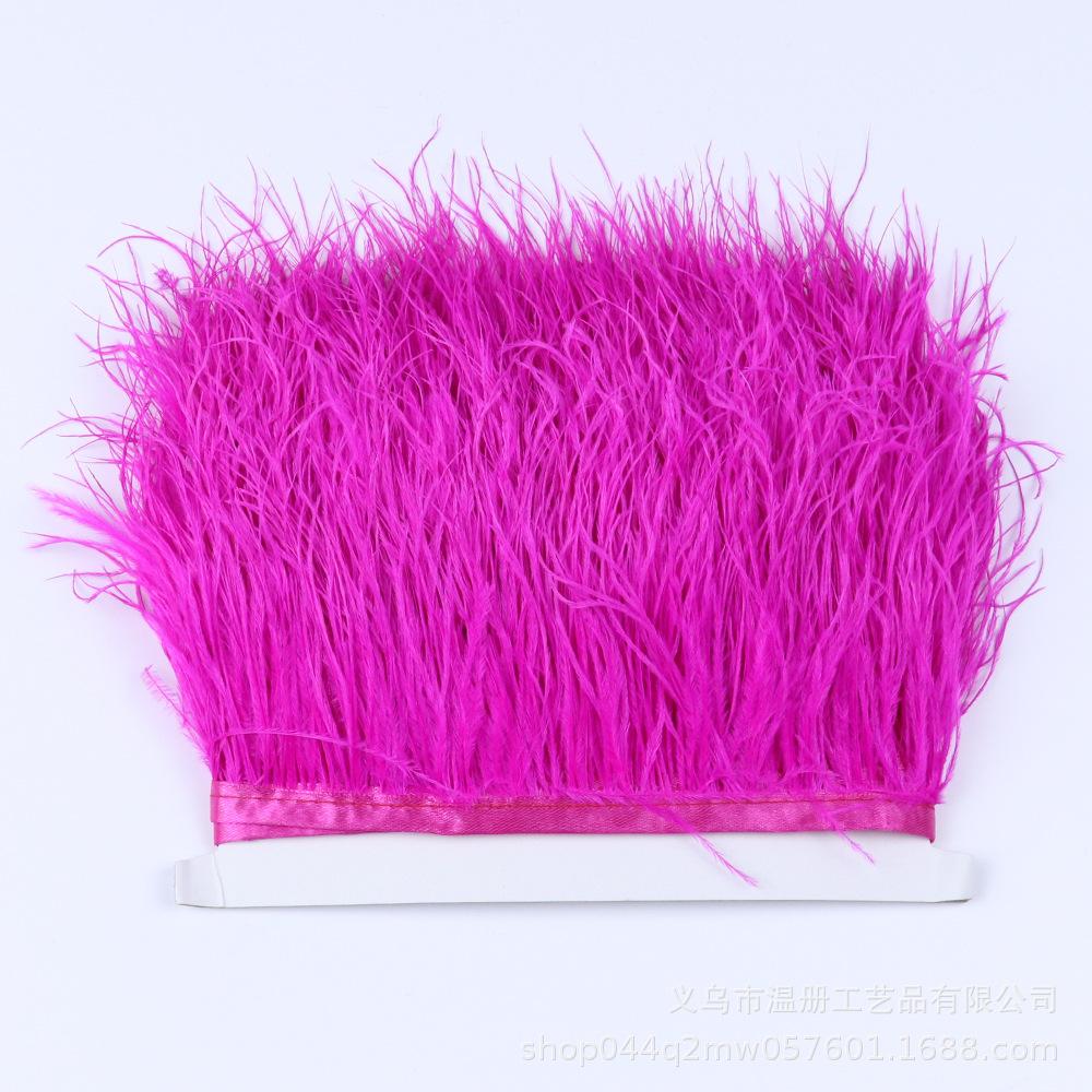 Multi-Color Ostrich Hair Cloth Edge Bridal Dress Stage Decoration Feather Lace Quantity Is More Excellent