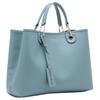 Emporio Armani MyEA Logo PU Tote Bag Women Tote Bags Light-Blue EW000360AF12036M9110