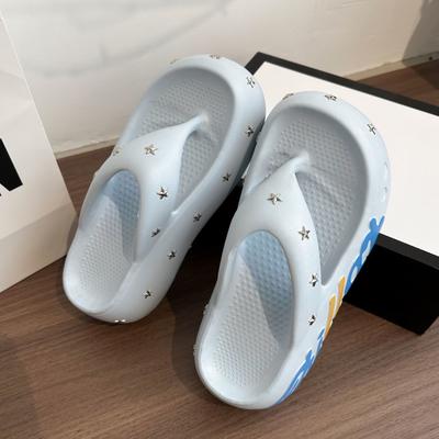 Дезодорант приморский пляж повседневные тапочки на толстой подошве люди увеличивают звезду шлепанцы 2025 лето и осень новые щипают ноги противоскользящие