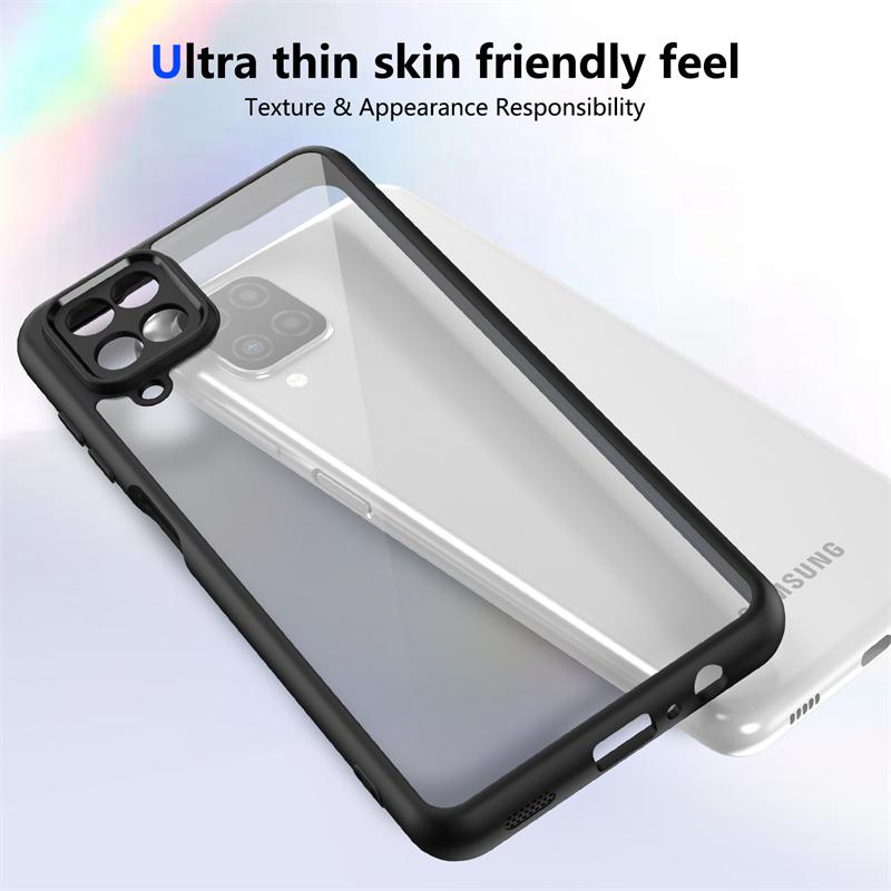 Противоударная прозрачная задняя крышка из ПК для Samsung Galaxy A12 A22s A32 A52s M32 A13 A23 A33 A53 M13 M23 M33 M53 Чехол Силиконовая защита