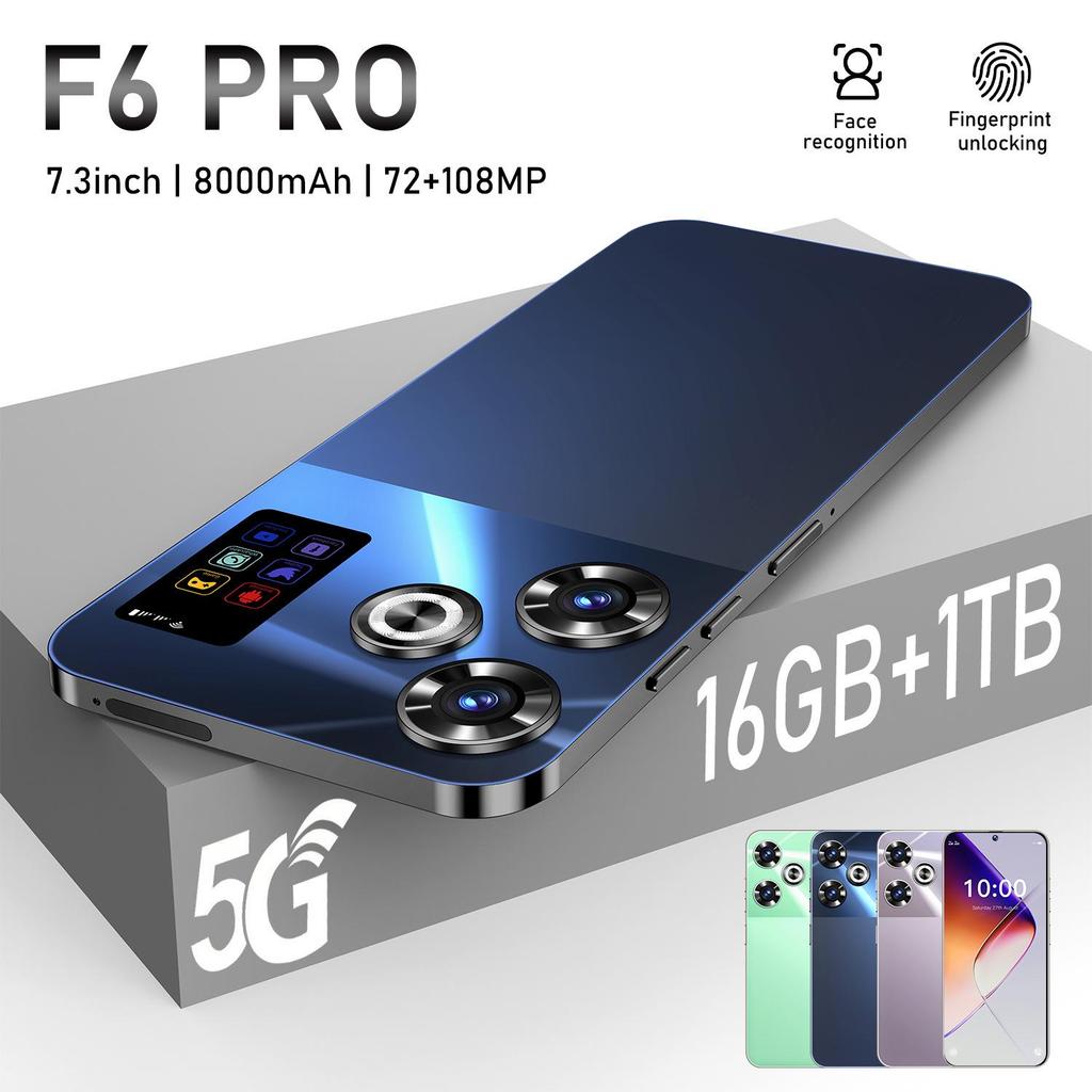 F6 Pro 7,3" Android-смартфон, 16 ГБ + 1 ТБ, Новая модель