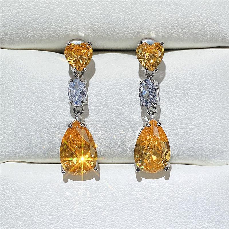 BELLA BOX Простые элегантные серьги-капли для женщин, свадебные аксессуары для любви, эстетические женские висячие серьги, необычный подарок, модные украшения