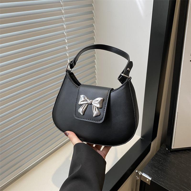 Niche Popular Underarm Bag for Women In Spring New Trend Korean Style Fashionable Bow Decorative One-shoulder Crossbody Bag