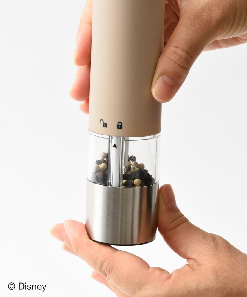 BRUNO DISNEY Disney Электрическая мельница для специй Мельница для каменной соли Целый перец Перец Специи Регулируемая грубость Приготовление заправки Подарок для вечеринки Подарок Мельница для специй