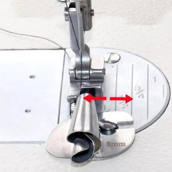 5/6/8Pcs Sewing Rolled Hem Foot Stainless Steel Sewing Machine Rolled Hemming Presser Foot for Household Sewing Shop