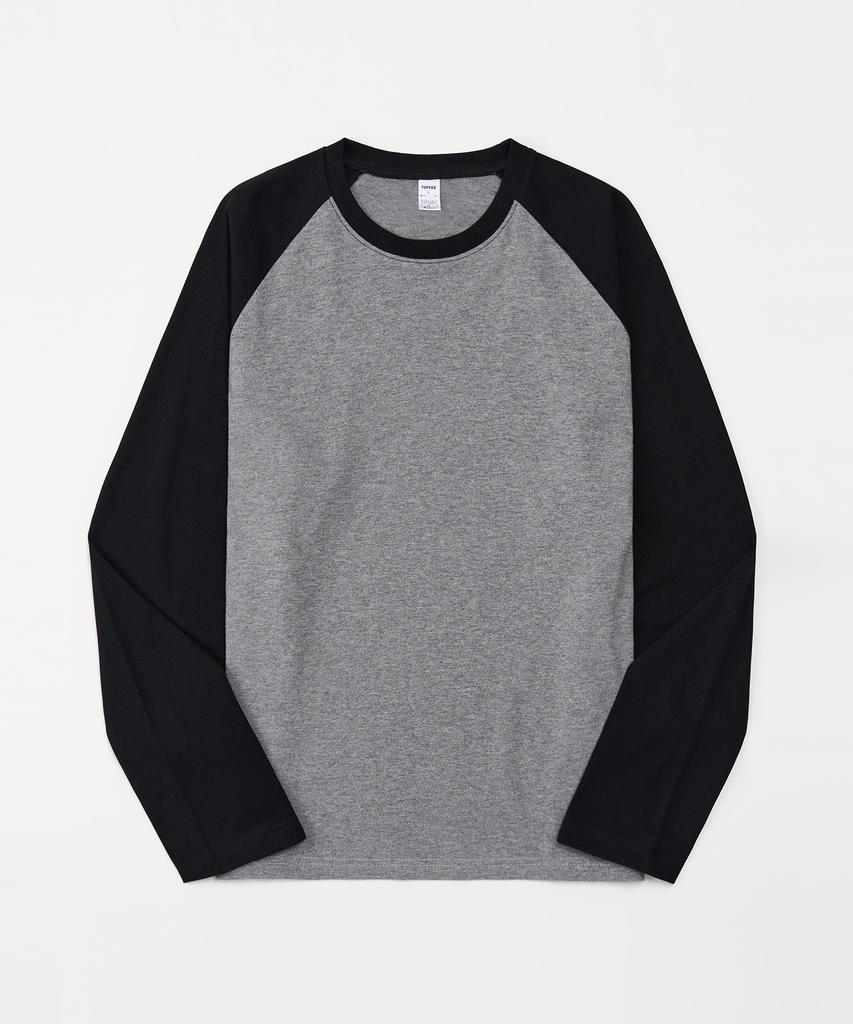 TOFFEE Minimal Raglan Long Sleeve (Black)
