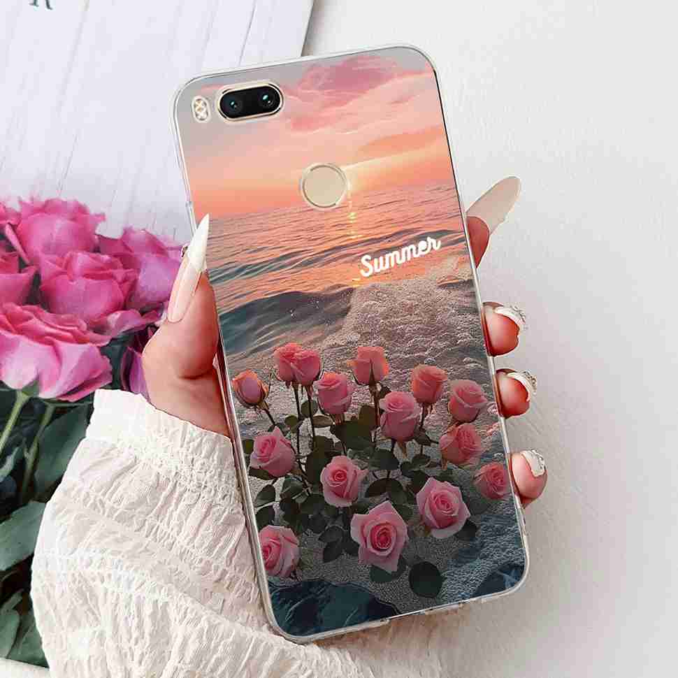Чехол для Xiaomi Mi A1 MDG2 MDI2, модная расписная крышка из мягкого силикона TPU для Xiaomi Mi A1 Mi 5X 5.5", разноцветный цветочный чехол для телефона