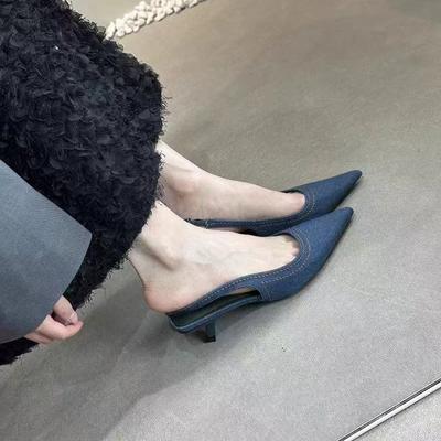 Женские сандалии Новые летние туфли для женщин Босоножки с острым носком на тонком высоком каблуке Босоножки с эластичной резинкой Sandalias De Mujer