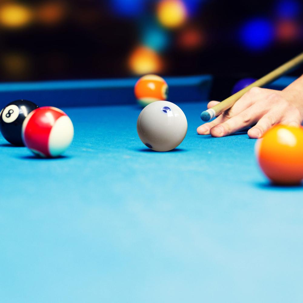 Billiard Practice Training Cue Ball 57.2mm Standard Pool Billiard Cue Ball with 6 Blue Dots