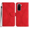 For Xiaomi Poco M7 4G (EU) (171mm) Case Skin Touch Lines Imprinted PU Leather Flip Phone Cover