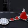 Women Lady Cute Love Heart Quartz Clip-on  Nurse Pocket Watch