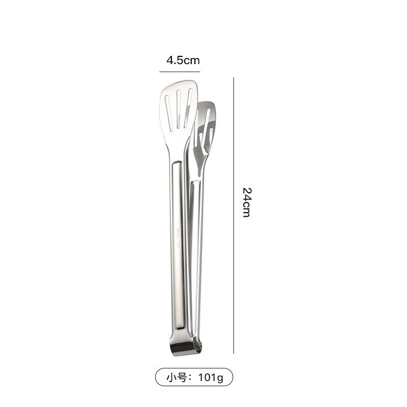 304 Stainless Steel Three-wire Food Clip Bread Clip Steak Clip Barbecue Anti-scalding Tool 1mm Thick Multi-size
